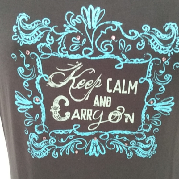 Natural Life Women's T-shirt Keep Calm sz S - Picture 2 of 6
